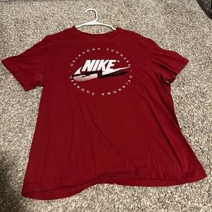 Mens Large Nike OU Short sleeve and Long sleeve tee
